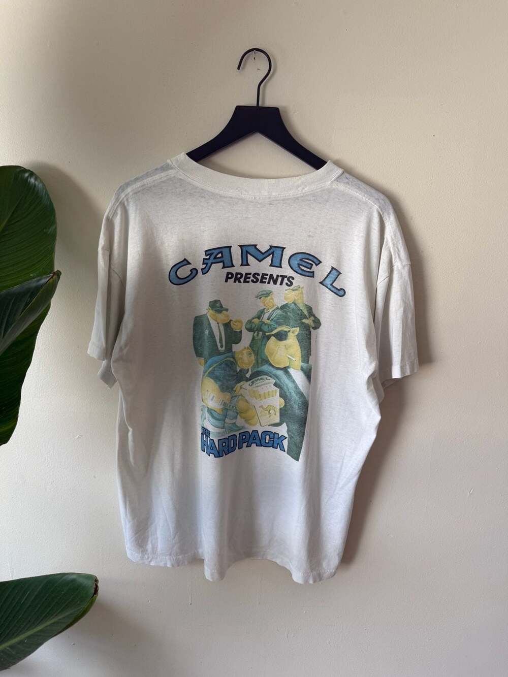 Camel Hard Pack Tour Pocket T-Shirt Vintage White
